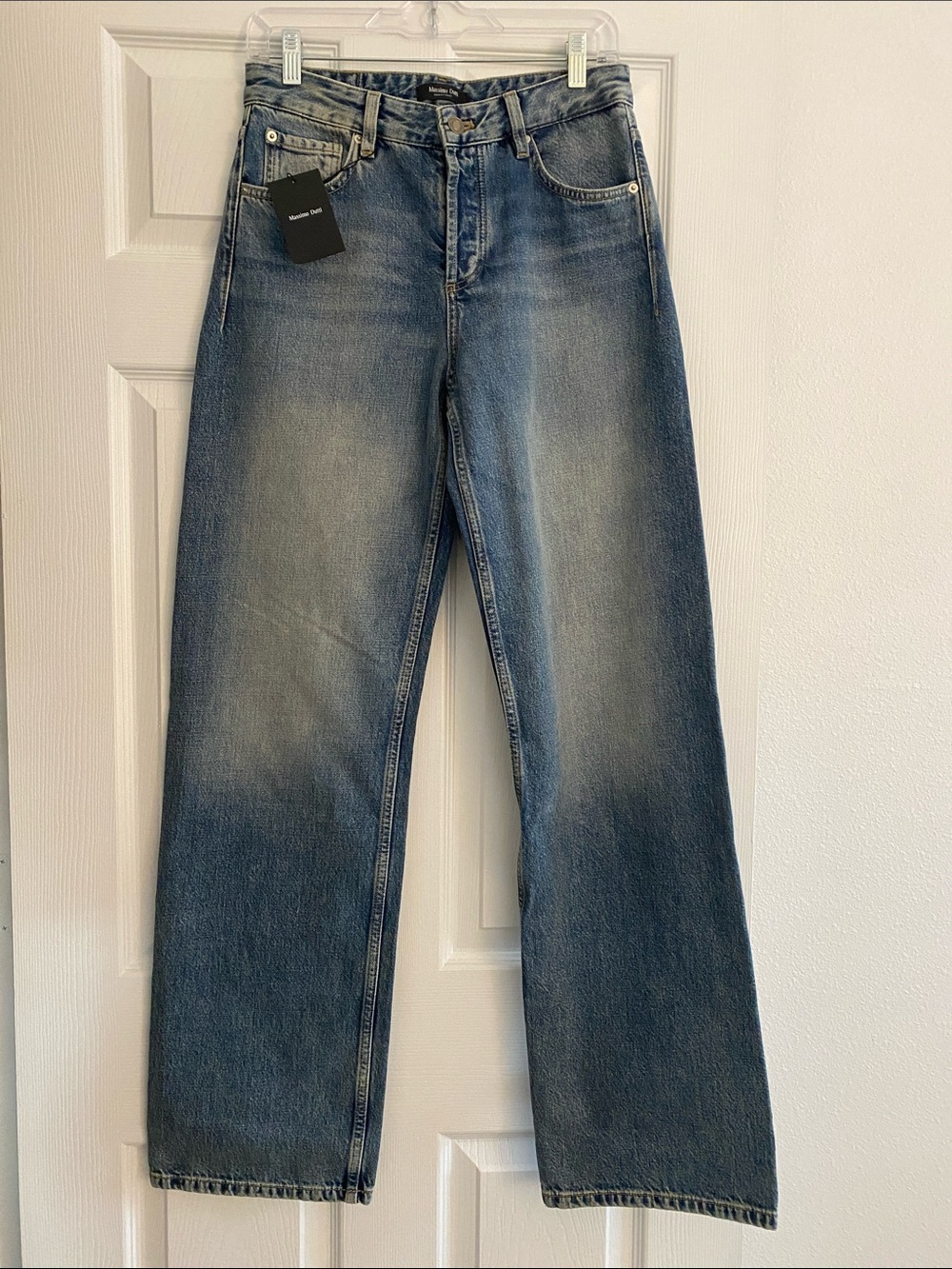 Massimo Dutti Straight Jeans in Faded Blue Size 4 NWT